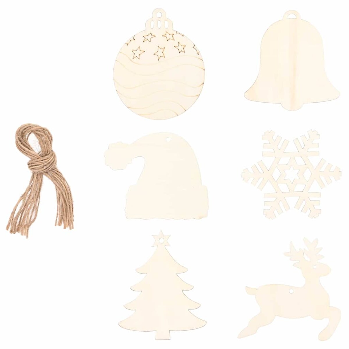 vidaXL Choinka z 50 diodami LED Naturalny 120 cm jesion lite drewno