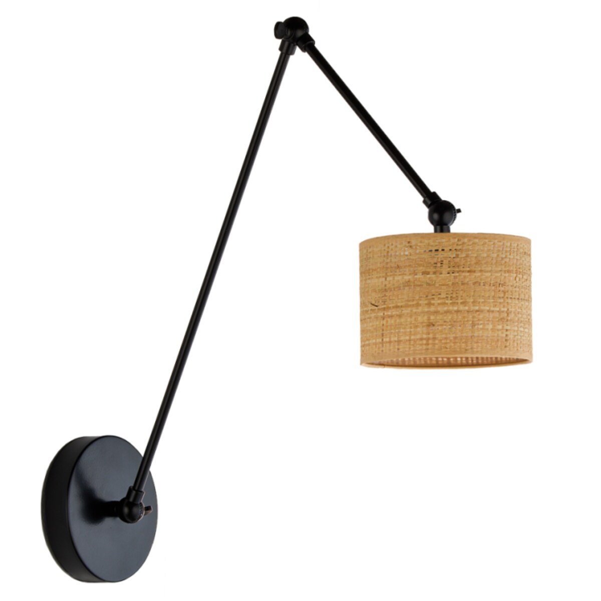 Kinkiet przegubowy lampa ścienna lampa na ścianę regulowany z abażurem walec SOUL II