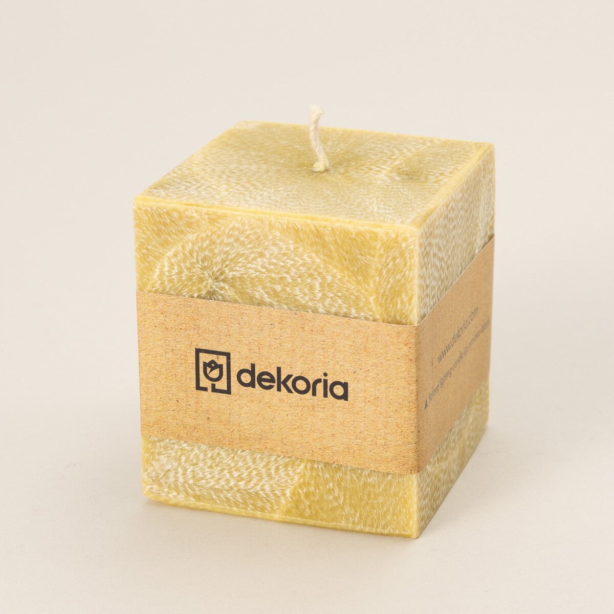 Świeca zapachowa palmowa kostka Your Imagination, 7,5x7,5x8,5 cm