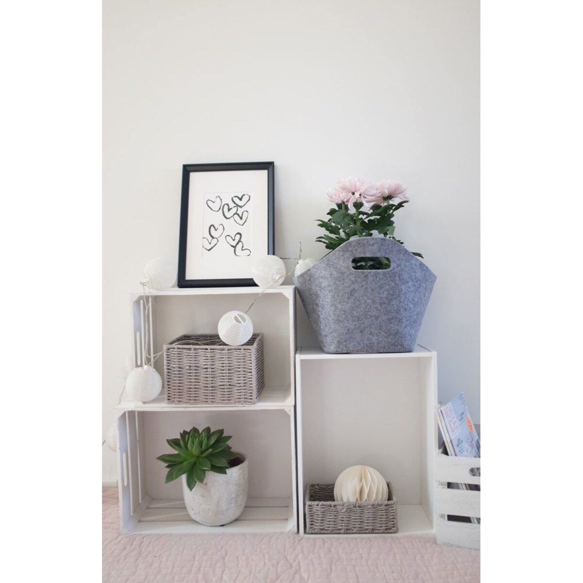 Kosz do przechowywania, owalny, filcowy - pojemnik 26 l, ZELLER