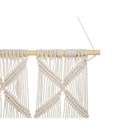 Dekoracja ścienna makrama bawełniana beżowa KALADY II