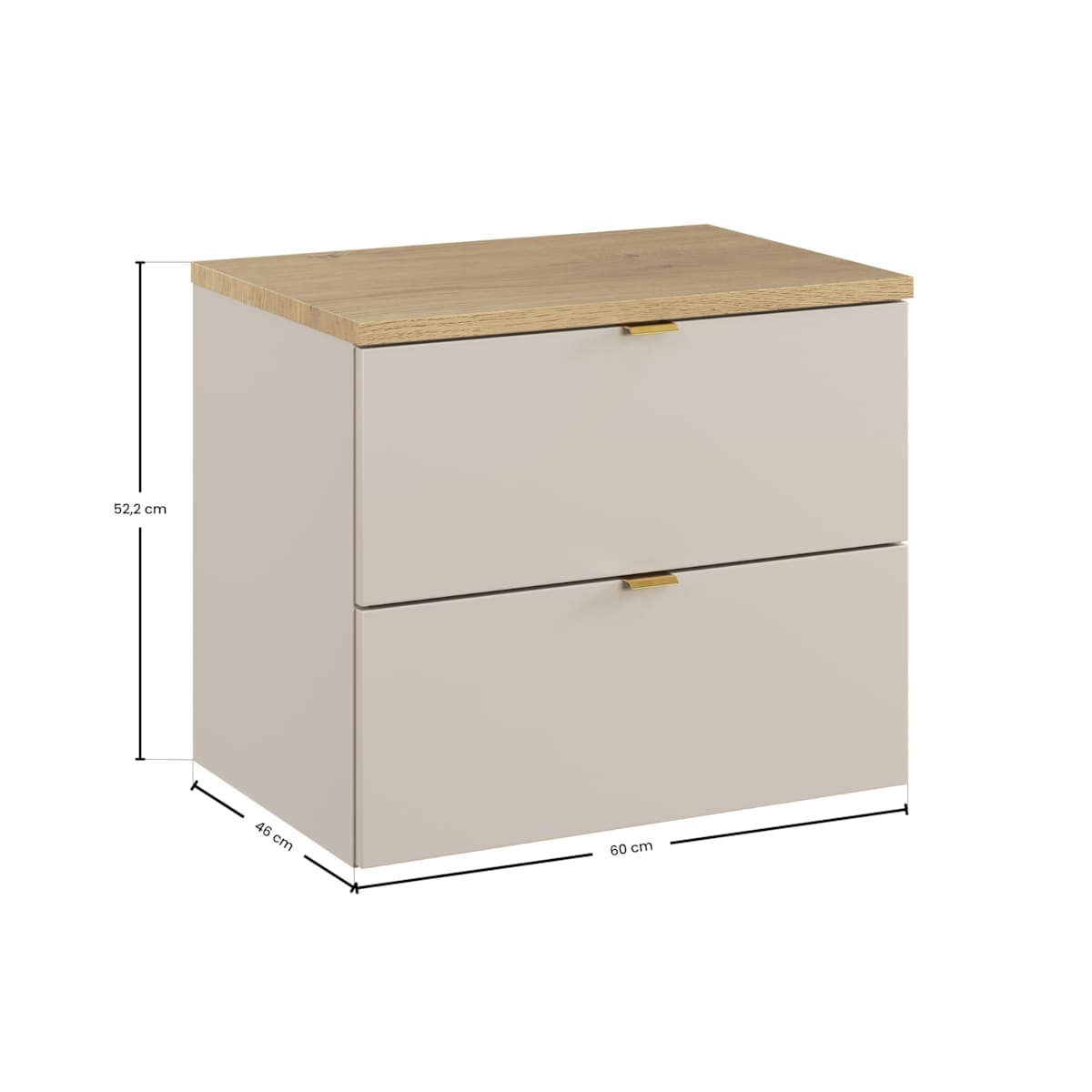 Zestaw mebli łazienkowych 60cm z blatem