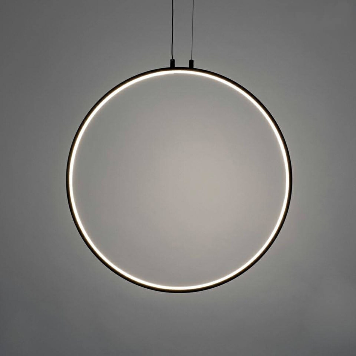 Wisząca lampa do salonu Circulo MSE010100372 Moosee LED 34W 3000K okrąg czarny