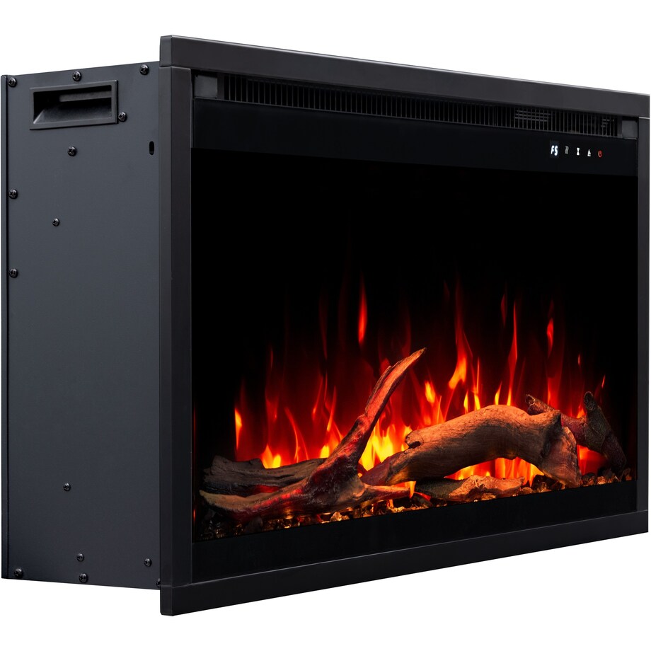 Wkład elektryczny AFLAMO 3D - do zabudowy - 60x60x20 cm - kominek LED z funkcją grzania 750/1500 W