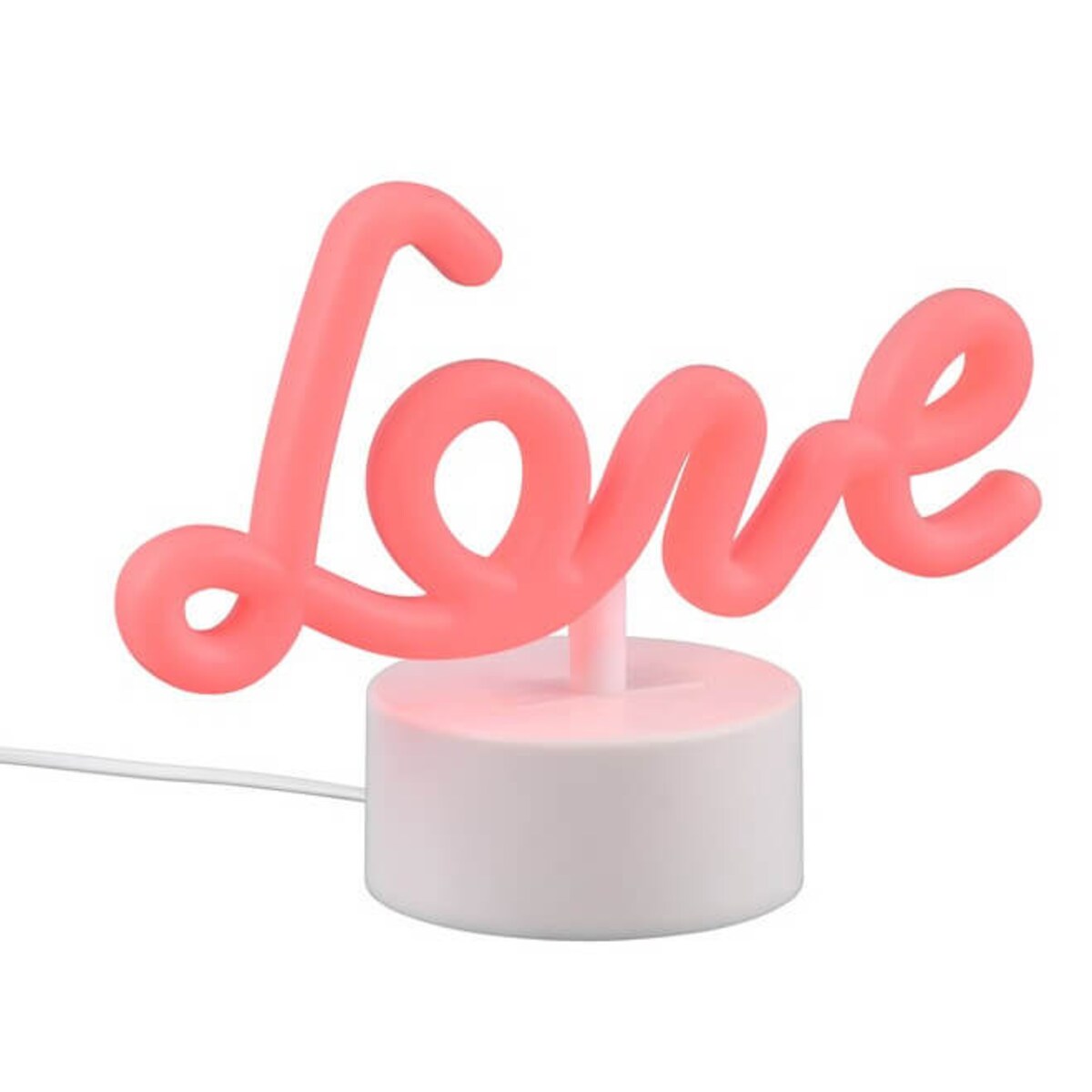 Stołowa lampa love Amor R55931101 RL Light LED 1W USB różowy biały