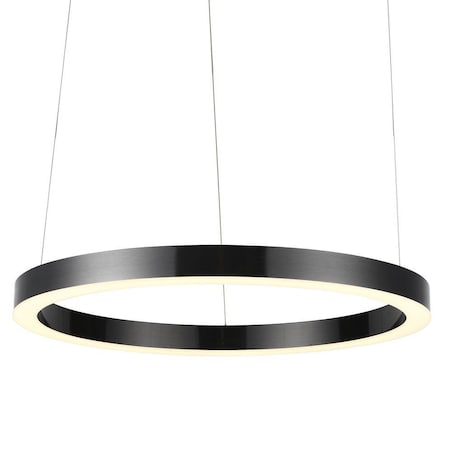 Metalowy ring Circle ST-8848-80 black Step LED 80W 3000K podwieszany tytanowy