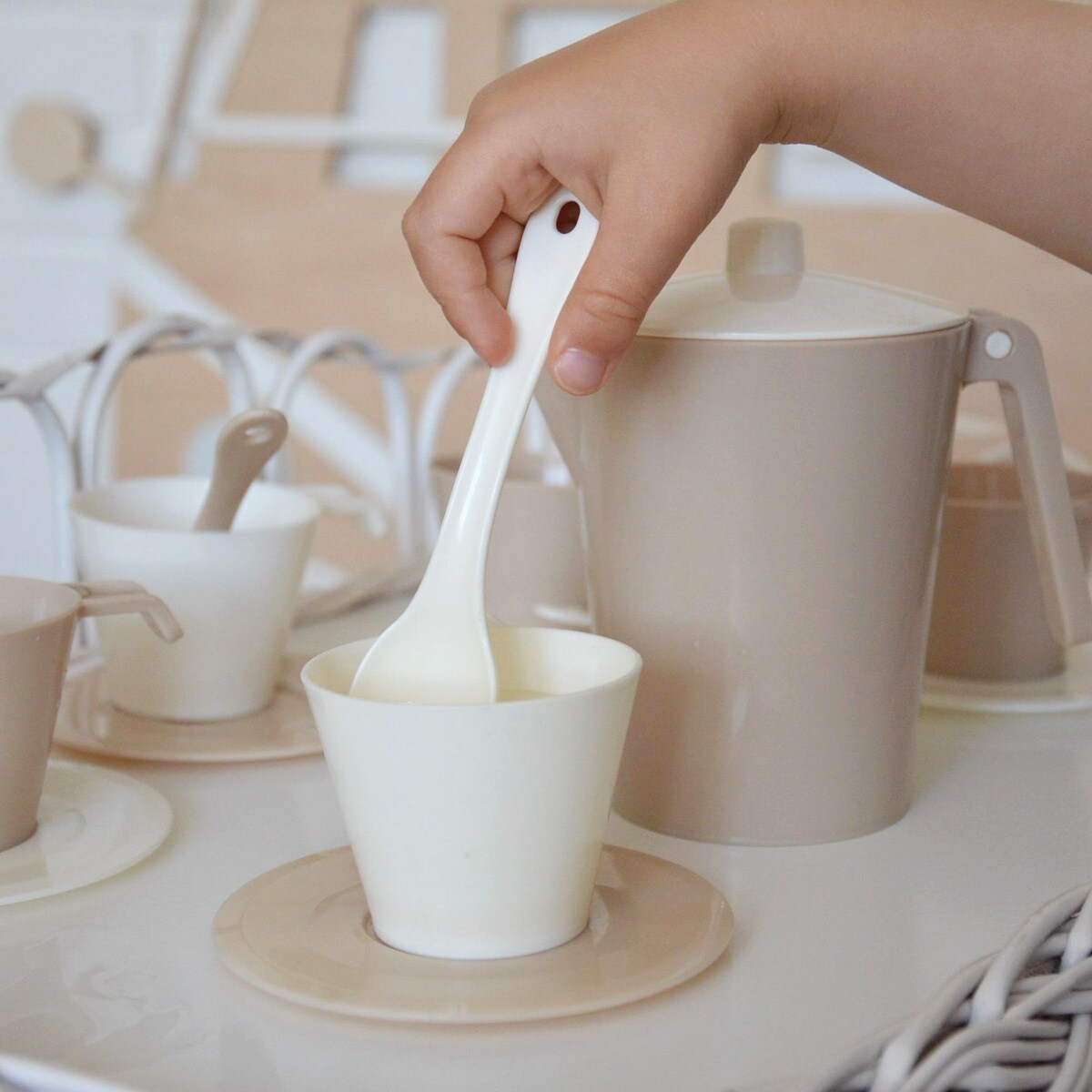 Biszkoptowa Chmurka Serwis kawowy 19 el.