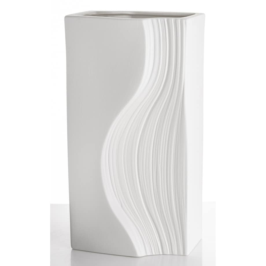 Wazon porcelanowy 35x17x12 cm PRINCIPE biały