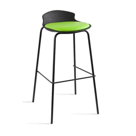 Hoker barowy DUKE czarny/zielony