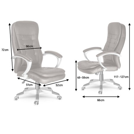 Fotel biurowy Sofotel 322 ciemny brąz - dark brown