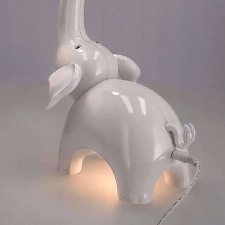 Lampka biurkowa dla dzieci SŁOŃ biały