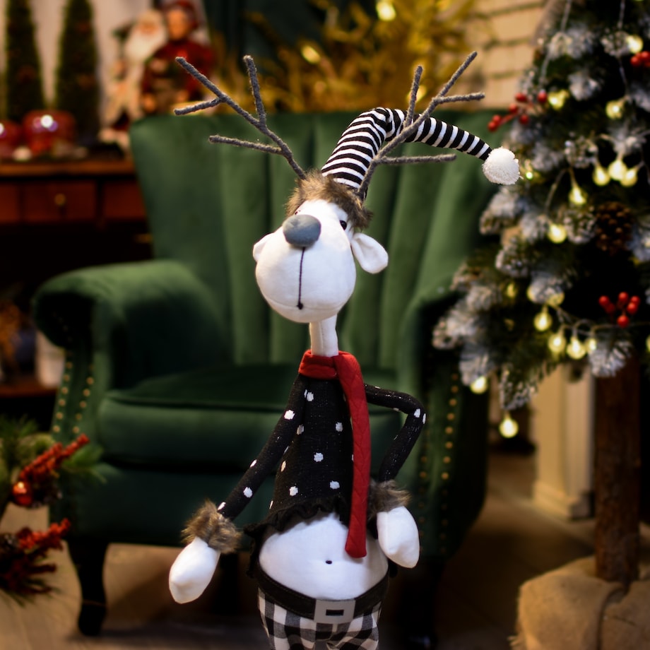 Renifer świąteczny łoś skrzat gnom dekoracja świąteczna
