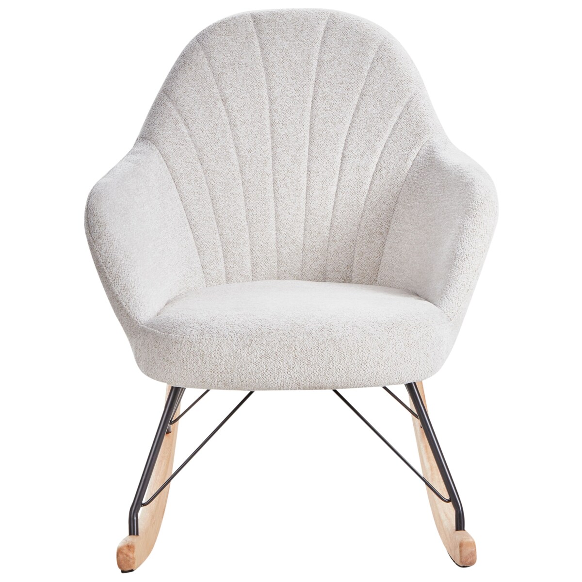 Fotel bujany SKALE Złamana biel