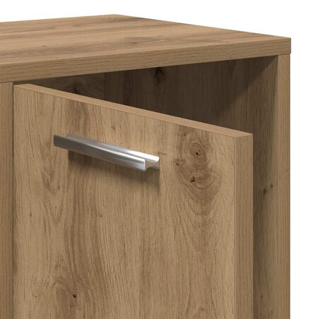 vidaXL Regał, dąb artisan, 90x28x90 cm, materiał drewnopochodny