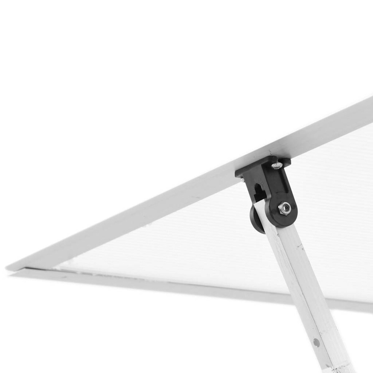 vidaXL Szklarnia z ramą podstawy, srebrna, 169x169x202 cm, aluminium