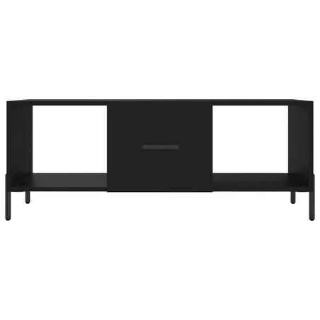 vidaXL Stolik kawowy, czarny, 102x50x40 cm, materiał drewnopochodny