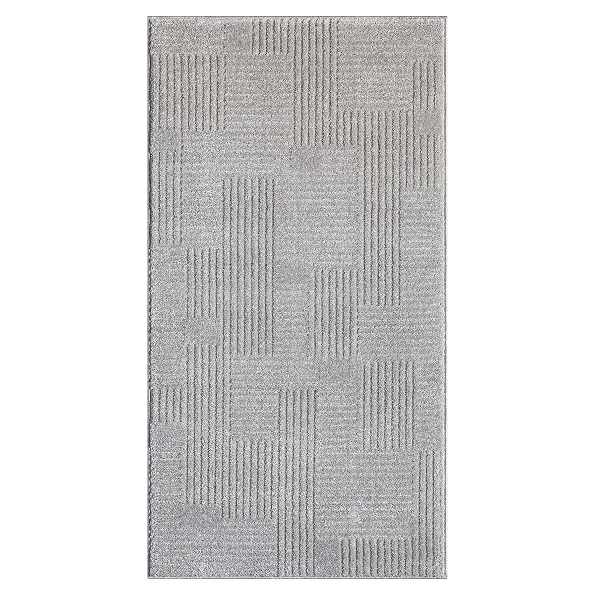 Dywan nowoczesny minimalistyczny high low Flaire 1770 szary 80x300