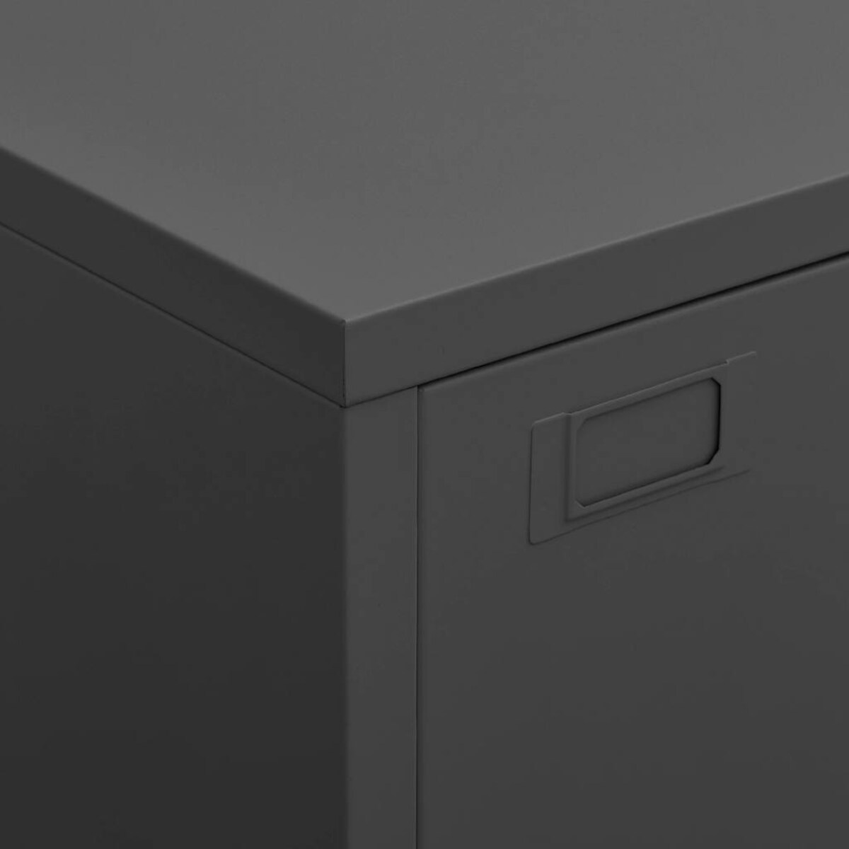 vidaXL Industrialna szafka, antracytowa, 75x40x115 cm, metalowa