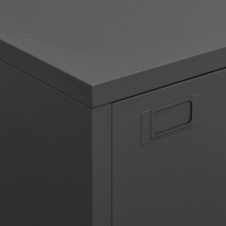 vidaXL Industrialna szafka, antracytowa, 75x40x115 cm, metalowa