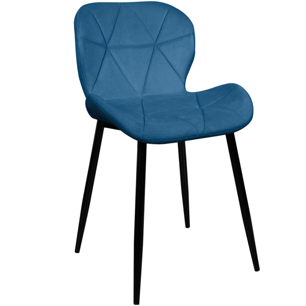 Krzesło tapicerowane skandynawskie nowoczesne welurowe pikowane