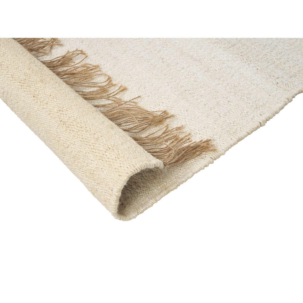 Dywan z juty 80 x 150 cm jasnobeżowy LUNIA