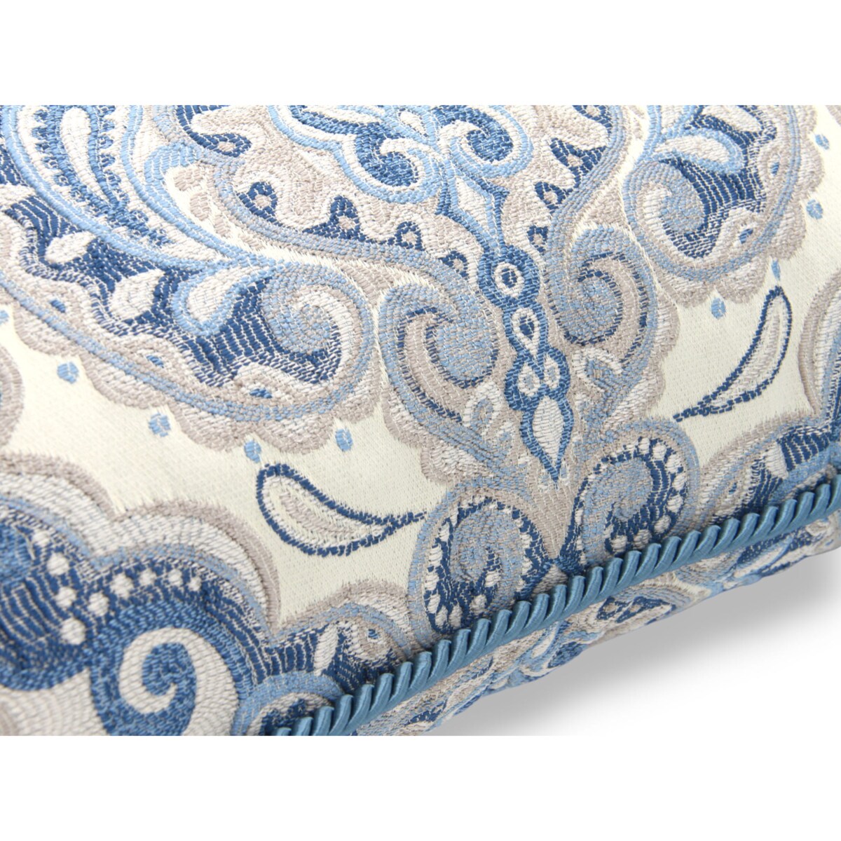 Kremowy - niebieski zestaw dwóch poduszek dekoracyjnych Aura Rani