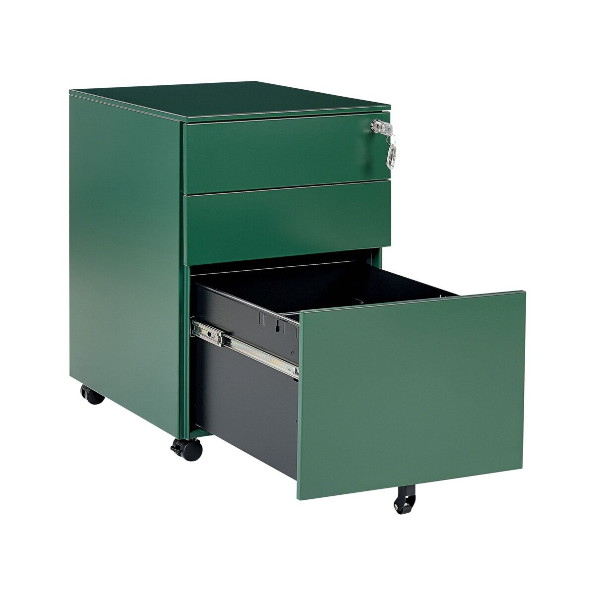 Szafka biurowa metalowa zielona CAMI