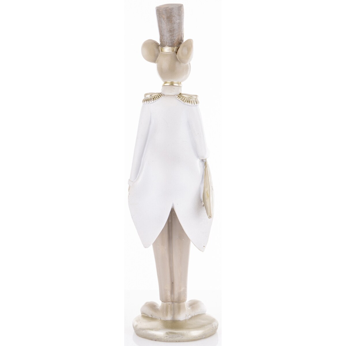 Figurka - myszka we fraku i cylindrze 31,5x9x9 cm TOPO szara
