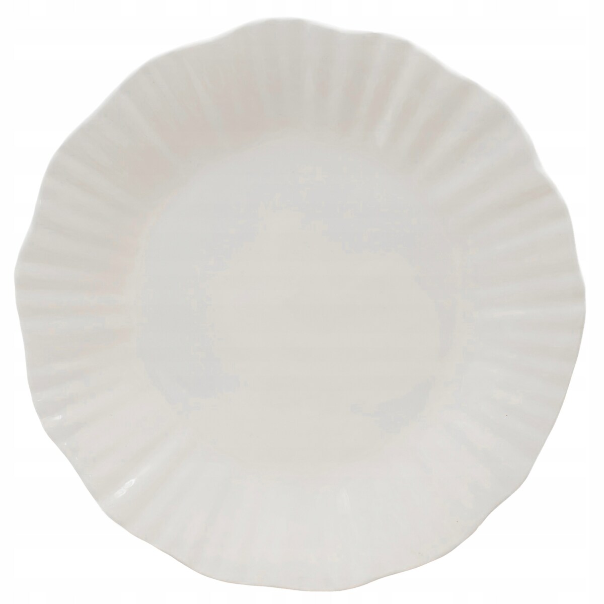 TALERZ OBIADOWY PŁYTKI PŁASKI BIAŁY 28cm CERAMICZNY TALERZE NA SZTUKI