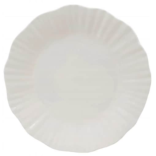 TALERZ OBIADOWY PŁYTKI PŁASKI BIAŁY 28cm CERAMICZNY TALERZE NA SZTUKI