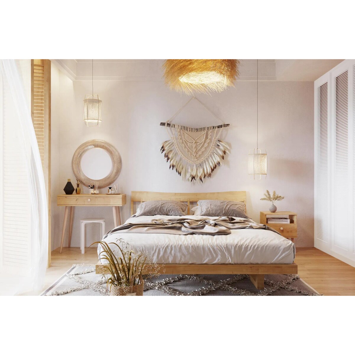 Szafka nocna LEBEL dąb craft złoty