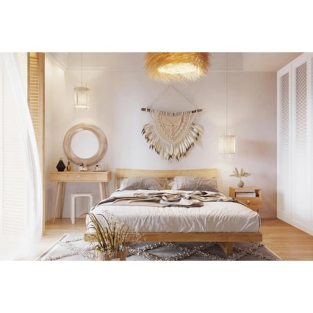 Szafka nocna LEBEL dąb craft złoty