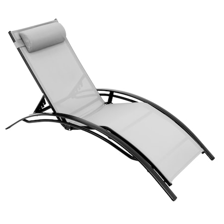 Leżak OGRODOWY wygodny aluminiowy