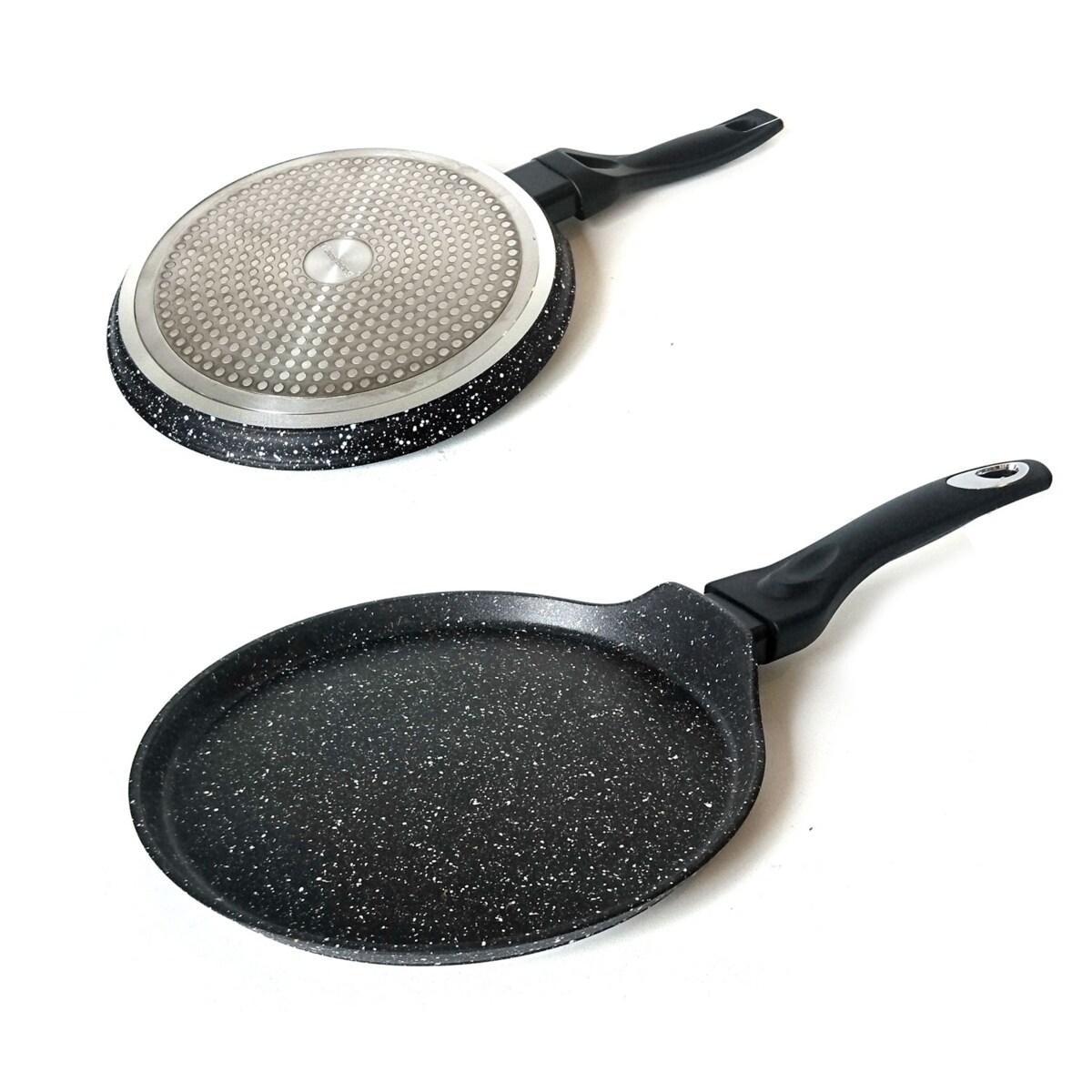 Zestaw garnków z powłoką granitową Gold Marmo 12 ele KLAUSBERG