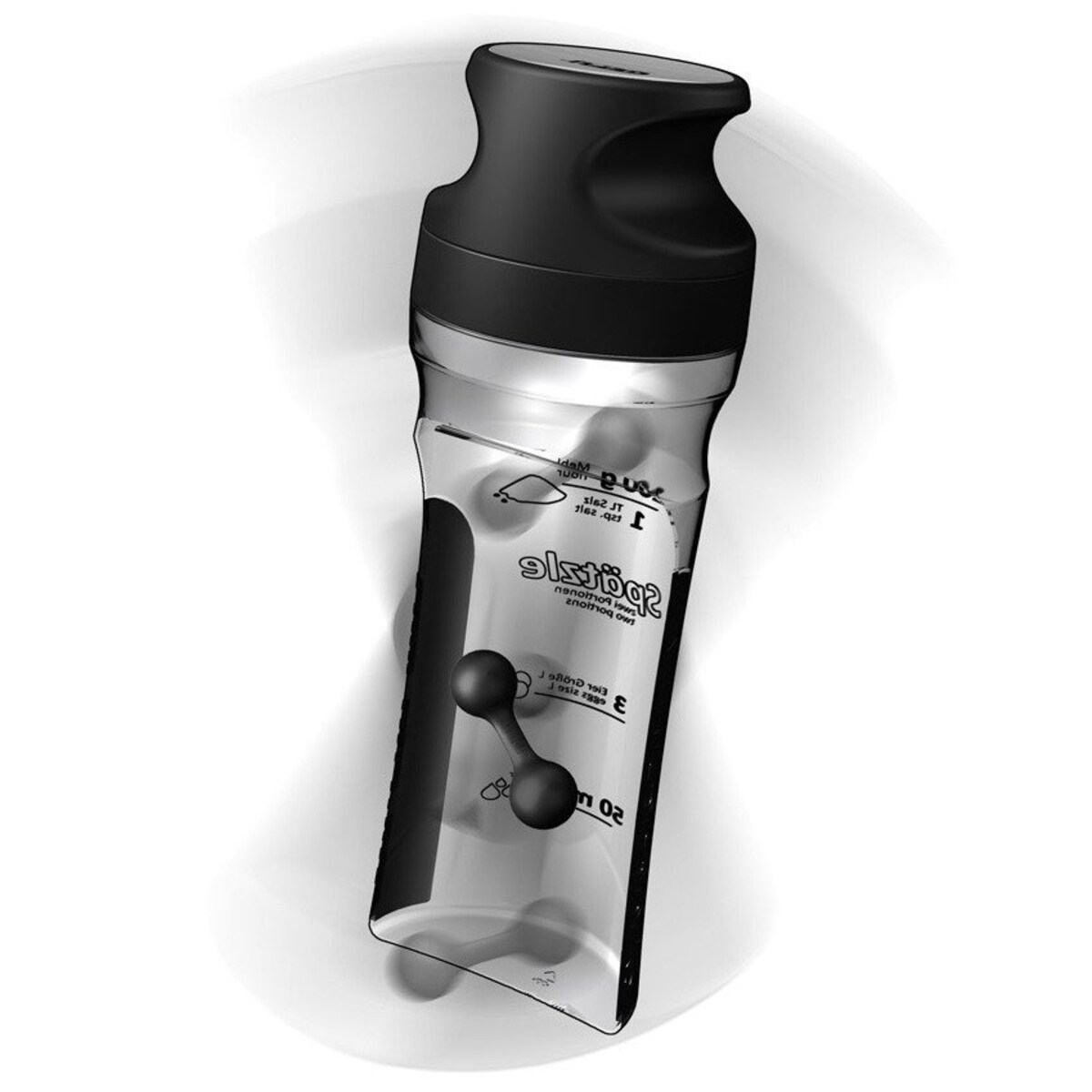 Shaker z podziałką do mieszania ciasta, koktajli, praktyczny gadżet do kuchni.