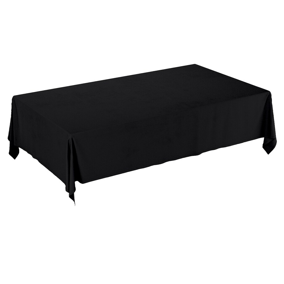 Obrus prostokątny 130 x 160 cm czarny