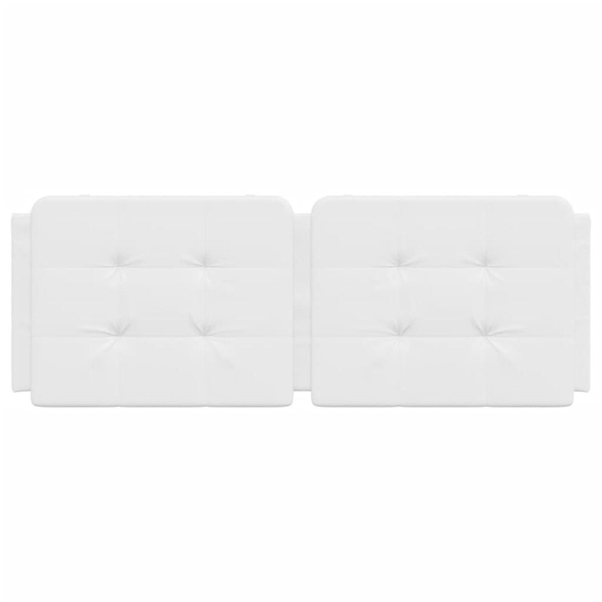 vidaXL Poduszka na wezgłowie, Zadar, biała, 140 cm, sztuczna skóra