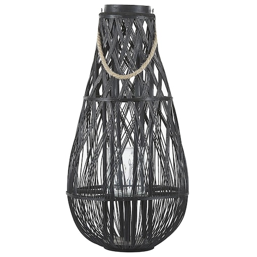 Lampion TONGA Bambus 77 cm Czarny