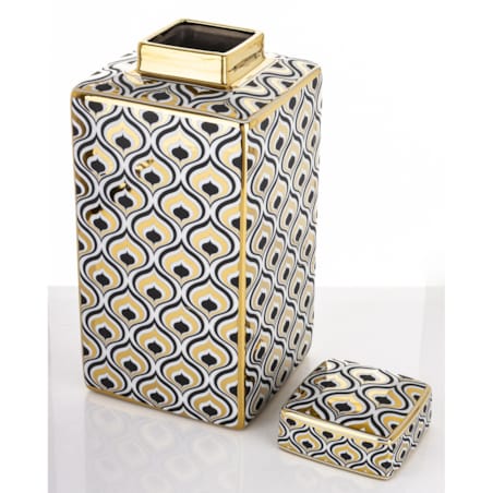 Pojemnik ceramiczny o ciekawym wzorze 30x15x15 cm TALL