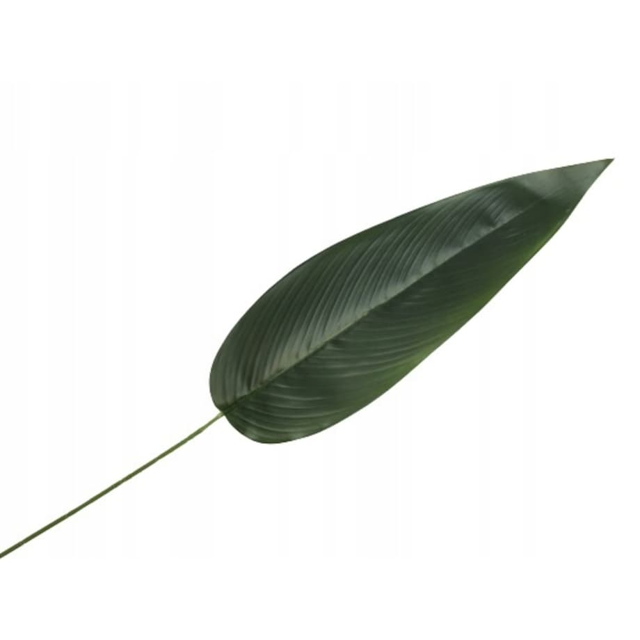 DŁUGI SZTUCZNY LIŚĆ ZIELONY na kompozycje bukiet stroik GUMOWANY jak żywy