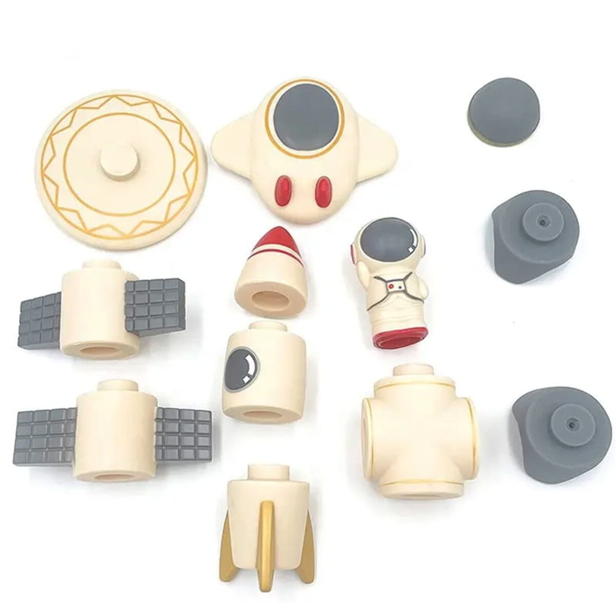 Pojazdy kosmiczne - miękkie klocki sensoryczne