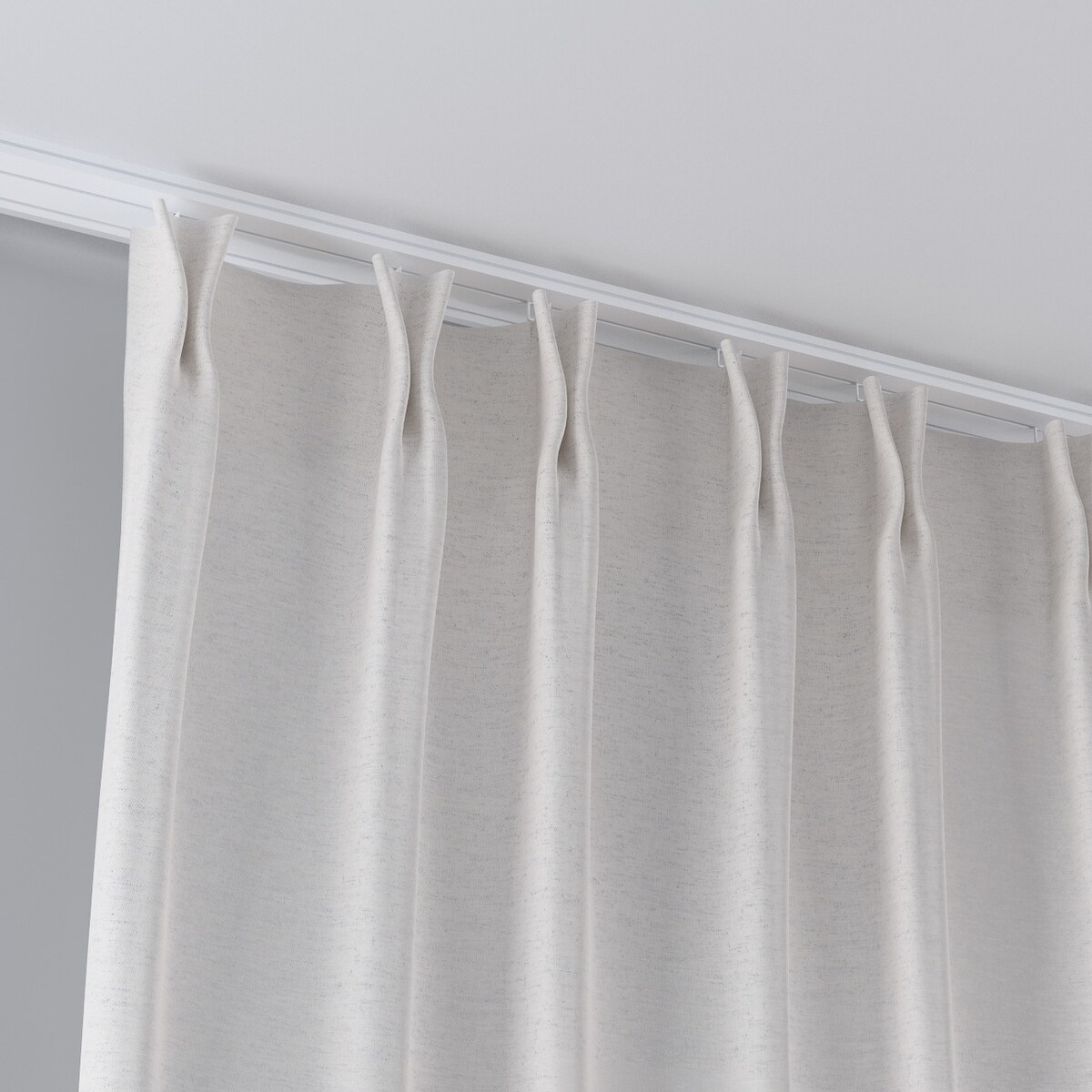 Zasłona na haczykach flex podwójnych 130x245 beżowy melanż