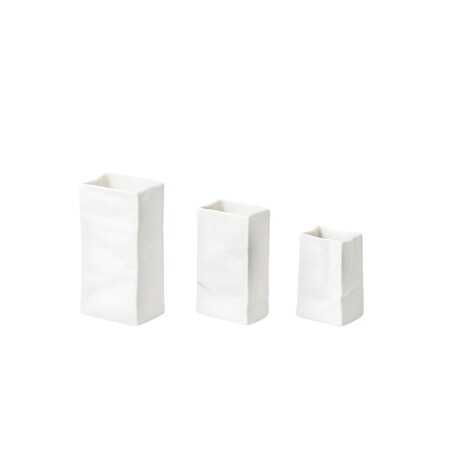 Mini wazoniki PORCELANOWE TOREBKI, 3 szt.