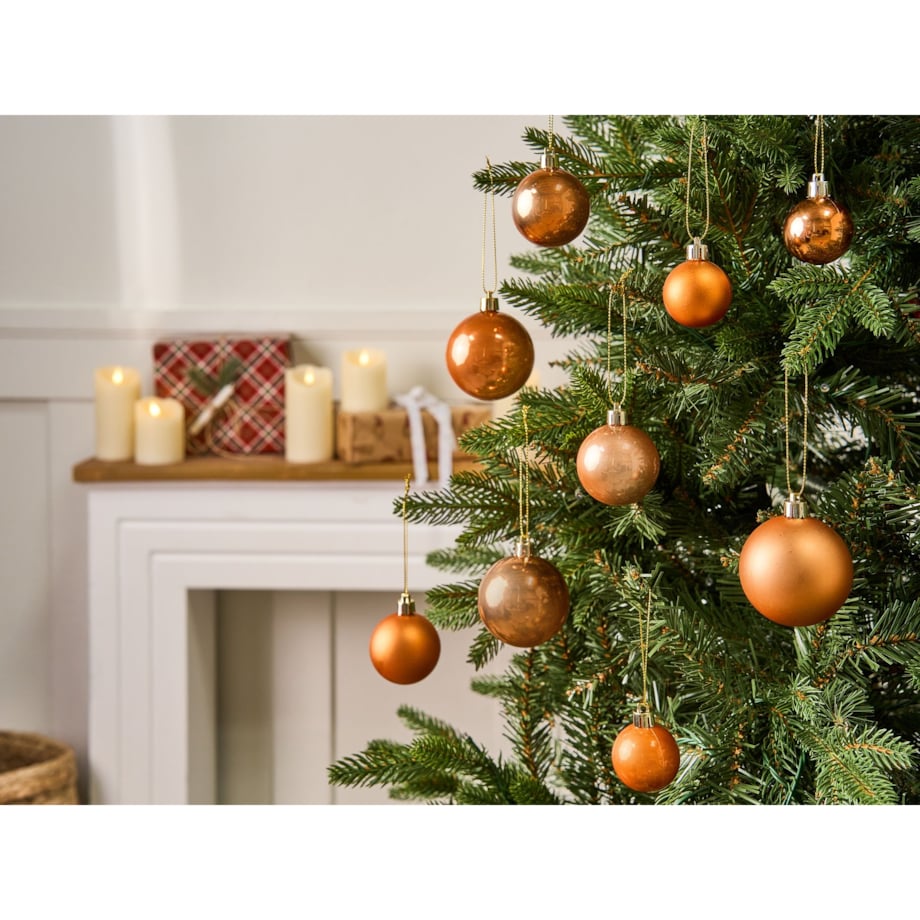 Zestaw 60 bombek LOVATNET Miedziany