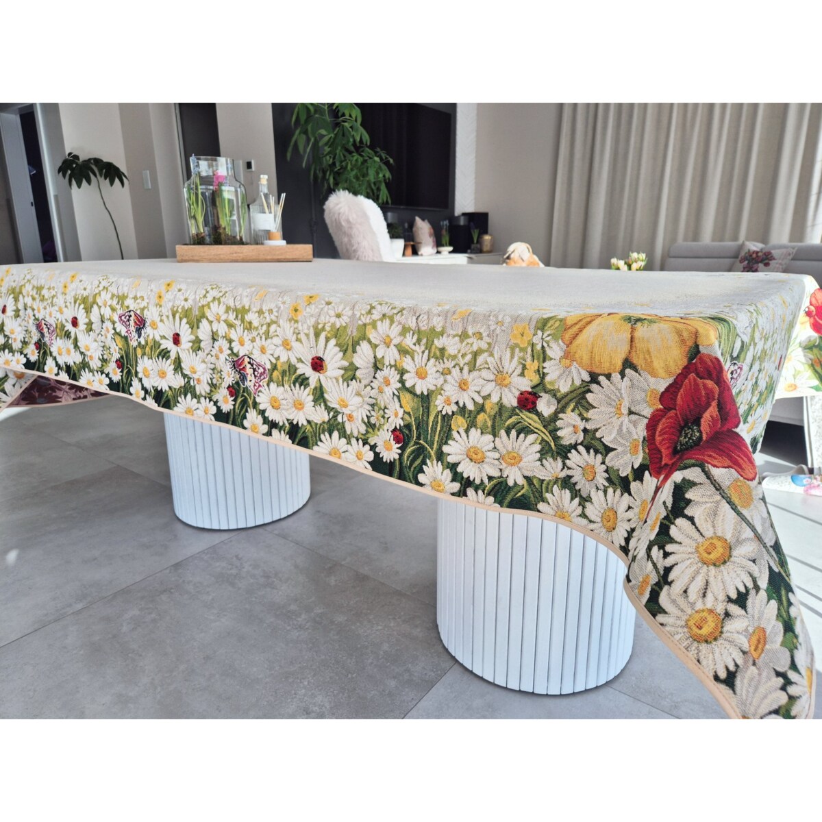 Obrus Na Stół Dekoracyjny Ozdobny 140X260 Cm V Daisy