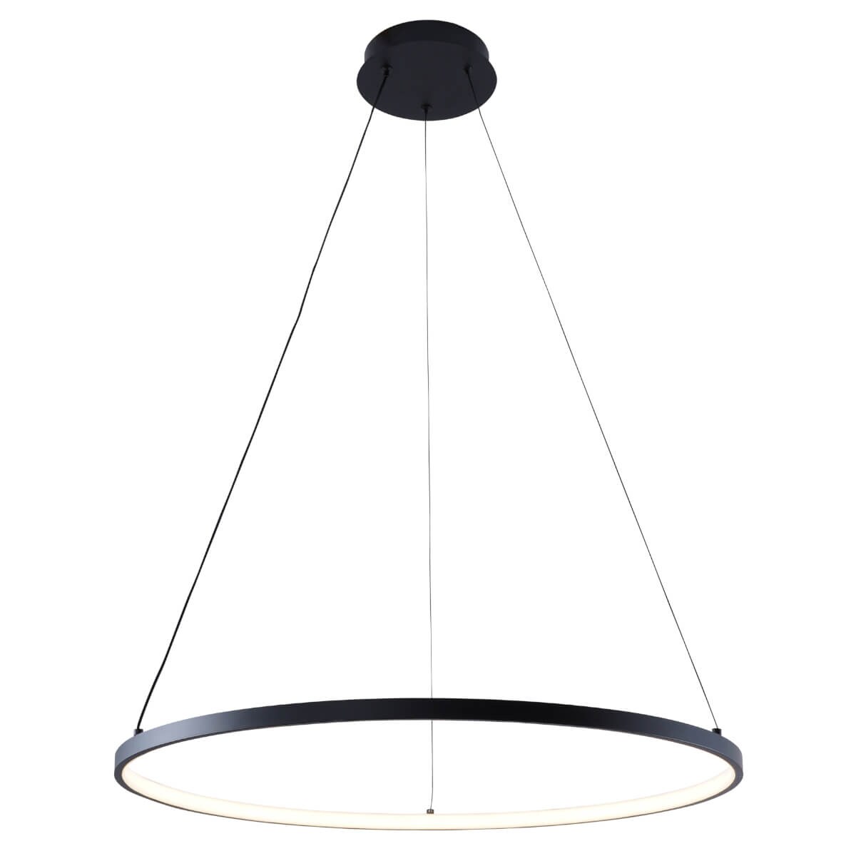 Pierścieniowa lampa wisząca Breno 2023201-BK60 Zumaline LED 28W 3000-6000K czarna