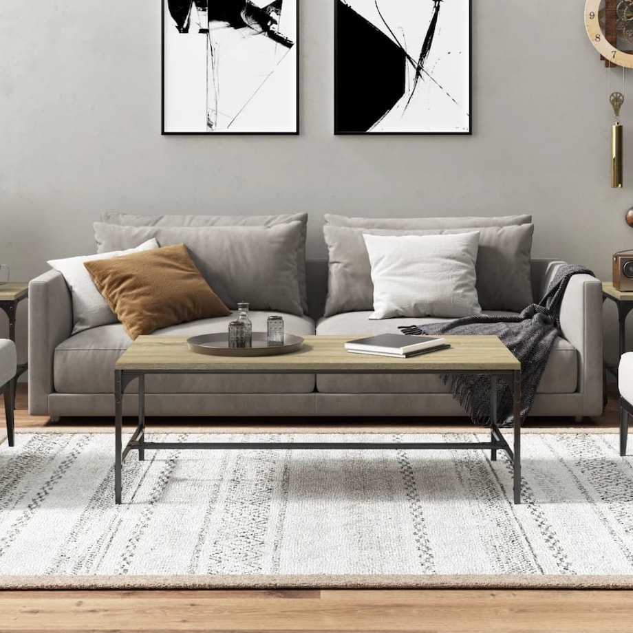 vidaXL Stolik kawowy, dąb sonoma 100x50x35 cm materiał drewnopochodny