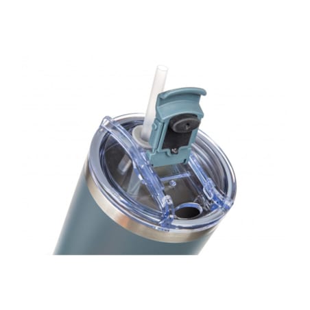 KUBEK PODRÓŻNY TERMICZNY termos 1200 ml ze słomką na napoje wysoki szary