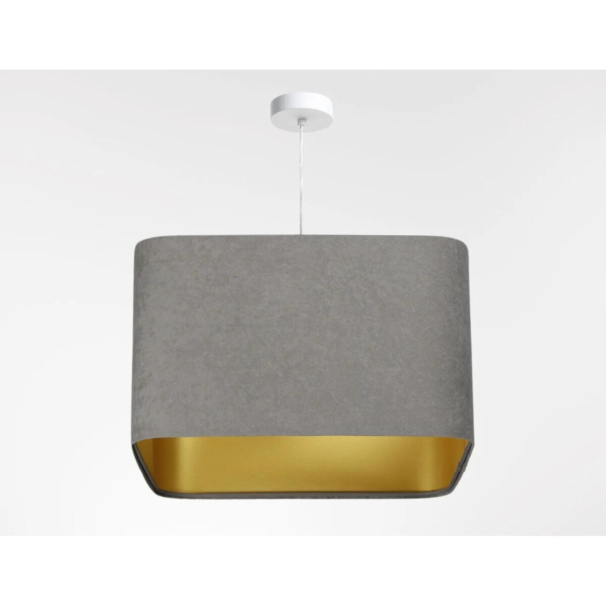 Lampa wisząca KWADRO SUE 40w25 szara/złota