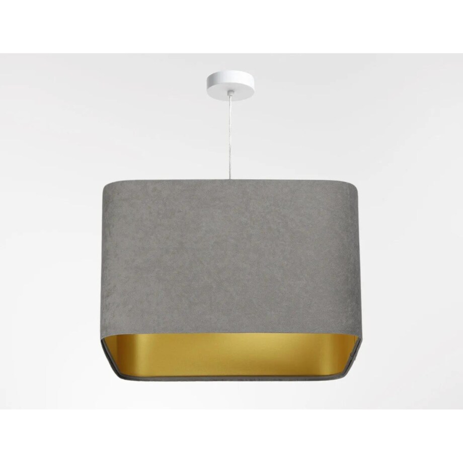 Lampa wisząca KWADRO SUE 40w25 szara/złota
